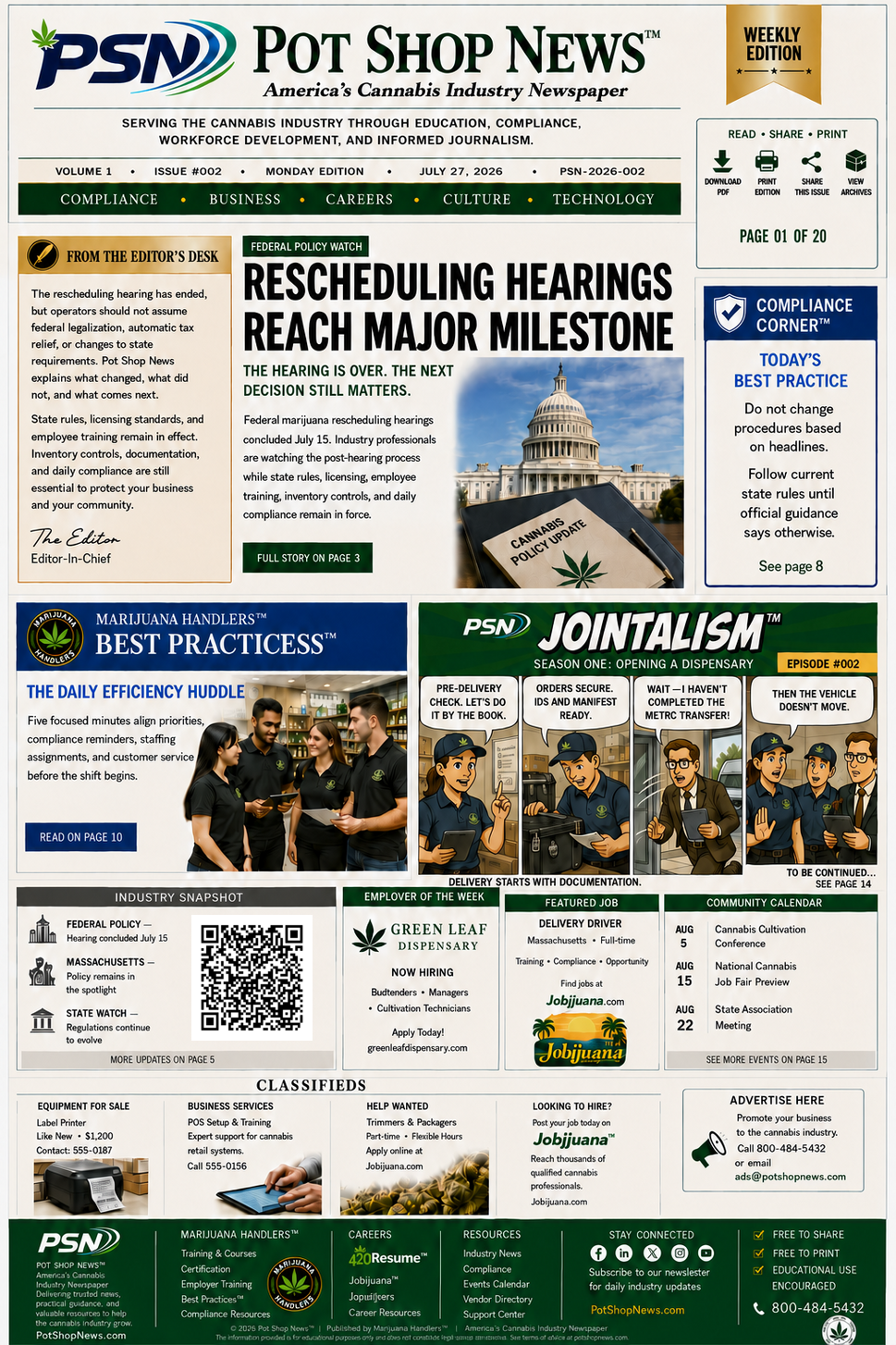 Pot Shop News Volume 1 Issue 002