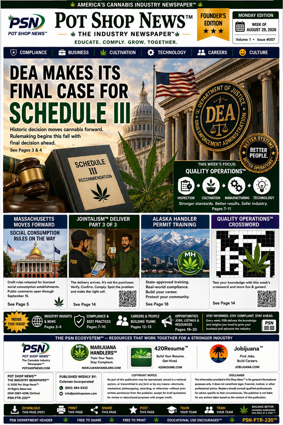 Pot Shop News Volume 1 Issue 007