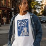 Silly Nice Turns New York Cannabis Chaos Into Wearable Art With the 2024 Liberty Print Tee